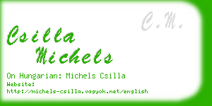 csilla michels business card